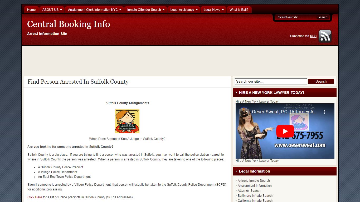 Find A Inmate | Central Booking Info